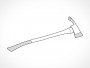 Pickhead Flathead Axe Vector EPS