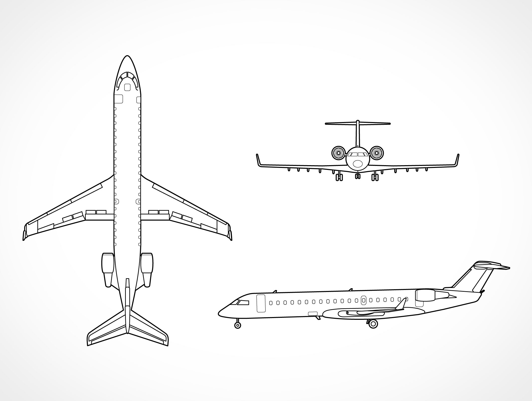 Bombardier RJ700 Vector EPS Bombardier RJ700 Vector EPS