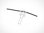 Tie Wire Affixed Vector EPS