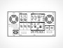 SONY VTR PVW Videocassette Back View Vector EPS