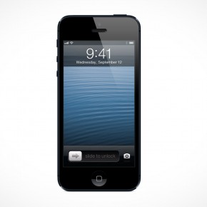 Apple iPhone 5 Retina Mockup PSD Cover Action