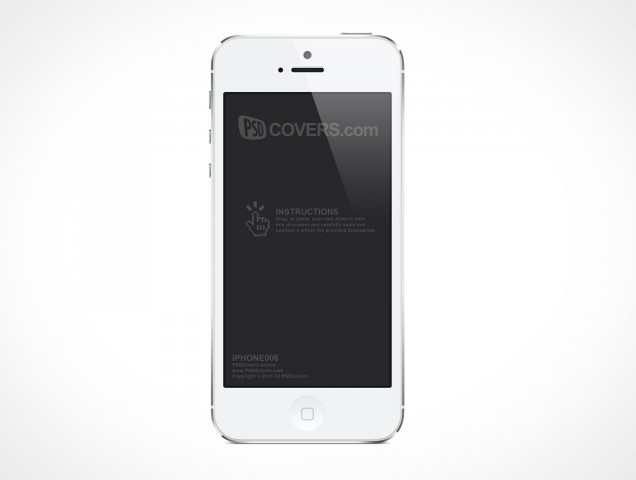 Apple iPhone 5 Retina Mockup PSD Cover Action