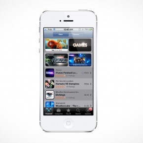 Apple iPhone 5 Retina Mockup PSD Cover Action