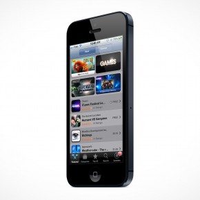 Apple iPhone 5 Retina Mockup PSD Cover Action