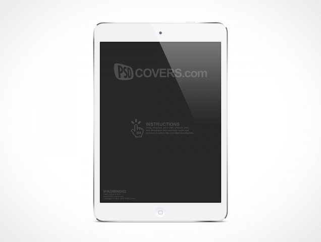 PSD Mockup White iPad Mini PSD Mockup White iPad Mini