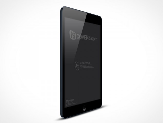 PSD Mockup Black Angled iPad Mini PSD Mockup Black Angled iPad Mini
