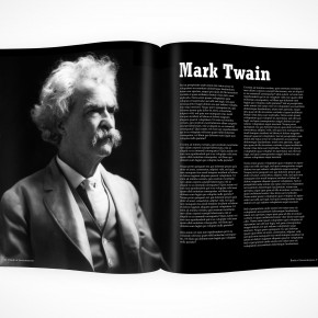 PSD top view open Magazine eBook cover action