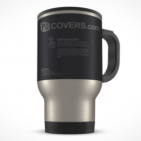 Stainless Steel Mug 14oz Thermos PSD Cover Action
