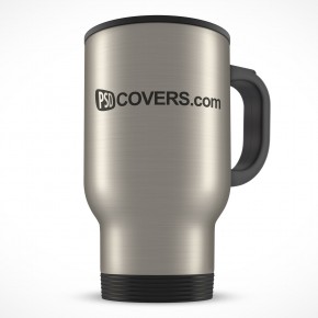 Stainless Steel Mug 14oz Thermos PSD Cover Action