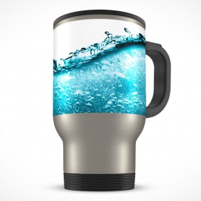 Stainless Steel Mug 14oz Thermos PSD Cover Action