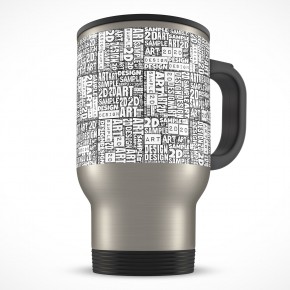 Stainless Steel Mug 14oz Thermos PSD Cover Action