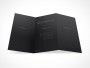 PSD Mockup 3 Panel Tri Fold Brochure Horizontal Flyer Leaflet 13x8.5