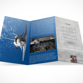 PSD Mockup 3 Panel Tri Fold Brochure Travel Tourism