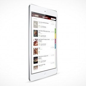 PSD Mockup White Angled iPad Mini