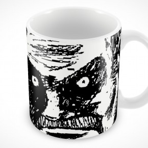 PSD Mockup Ceramic Mug Cover Action Template