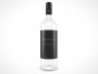 PSD Mockup Glass Water Bottle With Lable