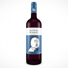 PSD Mockup Glass Dark Wine Bottle