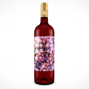 PSD Mockup Fruit Wine Bottle Cover Action