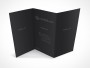 PSD Mockup 3 Panel Tri Fold Brochure Horizontal Flyer Leaflet 13x8.5