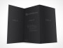 PSD Mockup 3 Panel Tri Fold Brochure Horizontal Flyer Leaflet 13x8.5