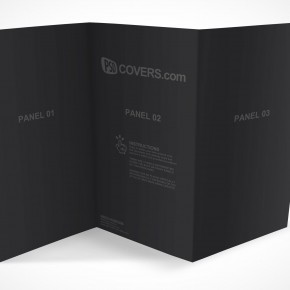 PSD Mockup 3 Panel Tri Fold Brochure Horizontal Flyer Leaflet 13x8.5