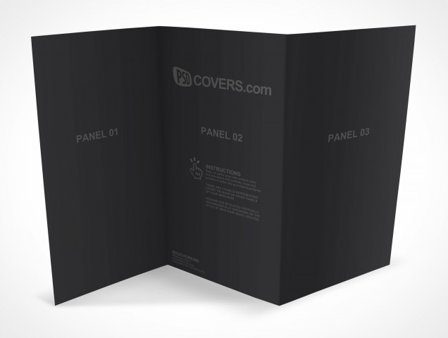 PSD Mockup 3 Panel Tri Fold Brochure Horizontal Flyer Leaflet 13x8.5 PSD Mockup 3 Panel Tri Fold Brochure Horizontal Flyer Leaflet 13x8.5