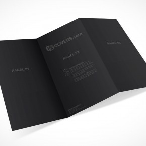 PSD Mockup 3 Panel Tri Fold Brochure Horizontal Flyer Leaflet 13x8.5