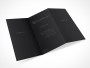 PSD Mockup 3 Panel Tri Fold Brochure Horizontal Flyer Leaflet 13x8.5