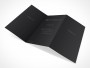 PSD Mockup 3 Panel Tri Fold Brochure Horizontal Flyer Leaflet 13x8.5