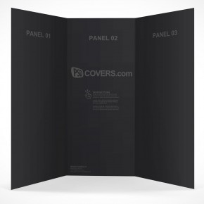 PSD Mockup 3 Panel Tri Fold Brochure Horizontal Flyer Leaflet 8.5x11