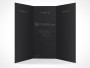 PSD Mockup 3 Panel Tri Fold Brochure Horizontal Flyer Leaflet 8.5x11