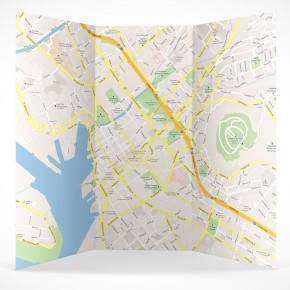 PSD Mockup 3 Panel Tri Fold Brochure Horizontal Flyer Leaflet 8.5x11