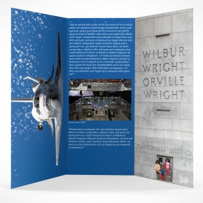 PSD Mockup 3 Panel Tri Fold Brochure Horizontal Flyer Leaflet 8.5x11