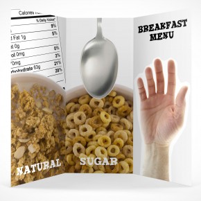 PSD Mockup 3 Panel Tri Fold Brochure Horizontal Flyer Leaflet 8.5x11