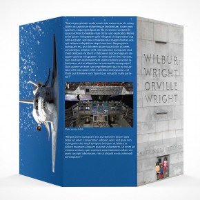PSD Mockup 3 Panel Tri Fold Brochure Horizontal Flyer Leaflet 8.5x11
