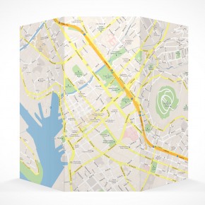 PSD Mockup 3 Panel Tri Fold Brochure Horizontal Flyer Leaflet 8.5x11