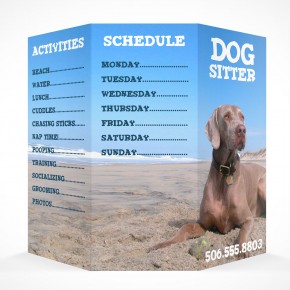 PSD Mockup 3 Panel Tri Fold Brochure Horizontal Flyer Leaflet 8.5x11
