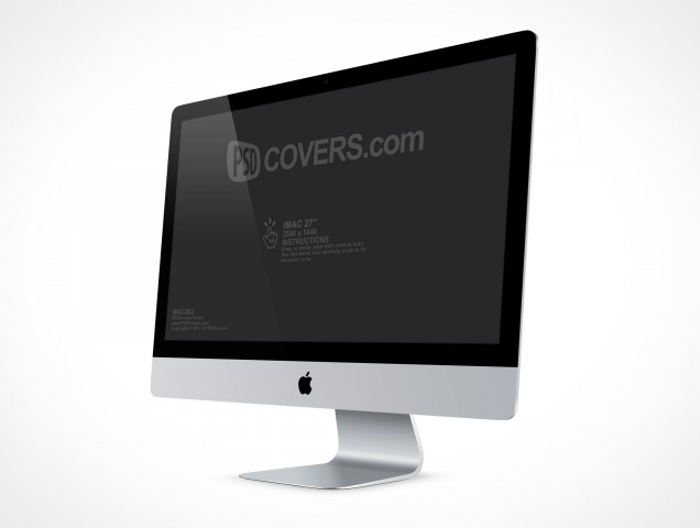 Apple iMac Cinema Display 27in PSD Mockup Action Apple iMac Cinema Display 27in PSD Mockup Action