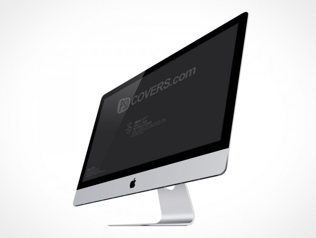 Apple iMac Cinema Display 27in PSD Mockup Action Apple iMac Cinema Display 27in PSD Mockup Action