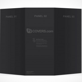 PSD Mockup 3 Panel Tri Fold Brochure Horizontal Flyer Leaflet 8.5x11