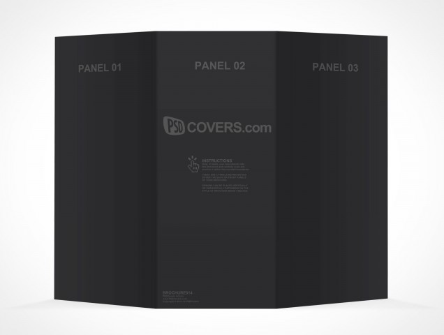 PSD Mockup 3 Panel Tri Fold Brochure Horizontal Flyer Leaflet 8.5x11 PSD Mockup 3 Panel Tri Fold Brochure Horizontal Flyer Leaflet 8.5x11