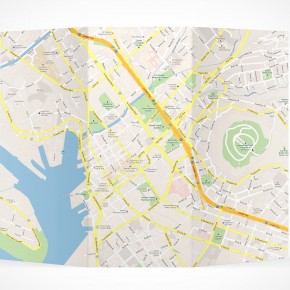PSD Mockup 3 Panel Tri Fold Brochure Horizontal Flyer Leaflet 8.5x11