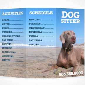 PSD Mockup 3 Panel Tri Fold Brochure Horizontal Flyer Leaflet 8.5x11