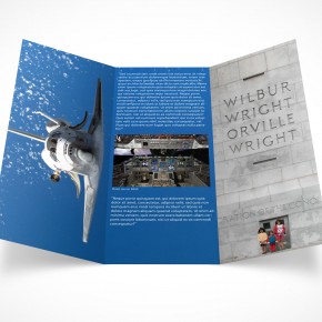 PSD Mockup 3 Panel Tri Fold Brochure Horizontal Flyer Leaflet 8.5x11