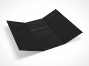 BROCHURE021 PSD Mockup 3 Panel Tri Fold Brochure Horizontal Flyer Leaflet 8.5x11