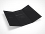 PSD Mockup 3 Panel Tri Fold Brochure Horizontal Flyer Leaflet 8.5x11