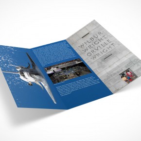 PSD Mockup 3 Panel Tri Fold Brochure Horizontal Flyer Leaflet 8.5x11