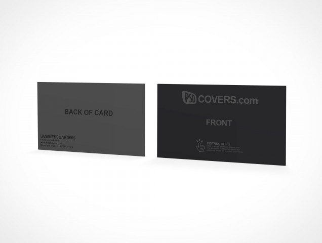 PSD Mockup Template Business Card Stack