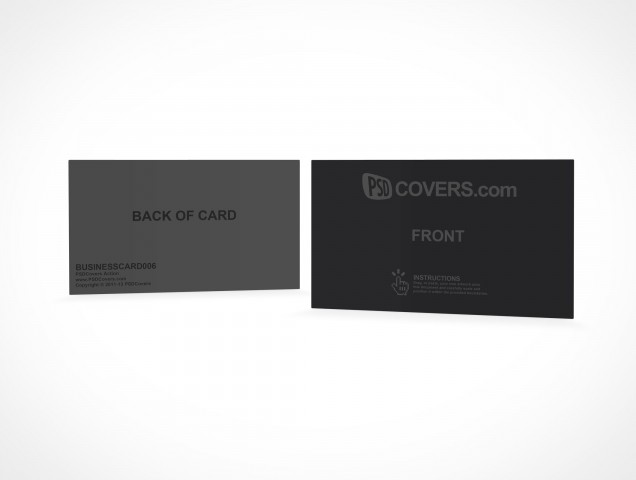 PSD Mockup Template Business Card Stack