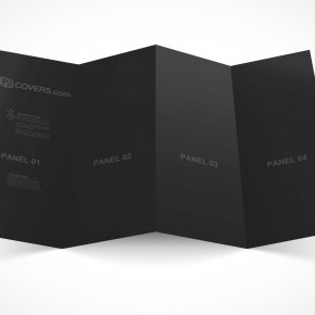 PSD Mockup Template 4 Panel Accordion Flyer Brochure